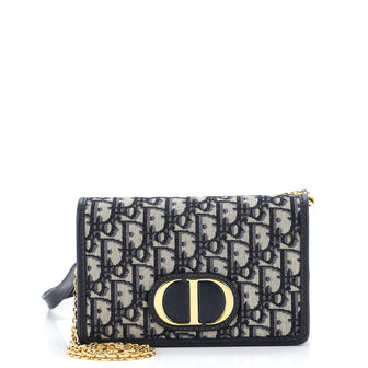 Christian Dior 30 Montaigne 2-in-1 Pouch Oblique Canvas