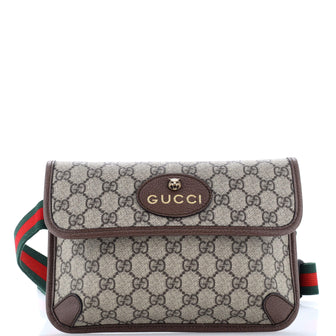 Gucci Neo Vintage Flap Belt Bag GG Coated Canvas