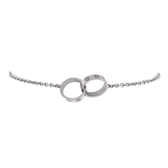 Cartier Love Interlocking Bracelet 18K White Gold