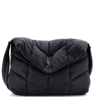 Saint Laurent Loulou Puffer Messenger Bag Quilted Econyl