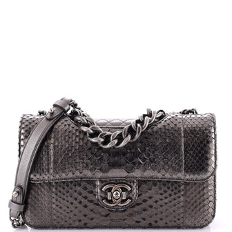 Chanel Perfect Edge Flap Bag Python Medium