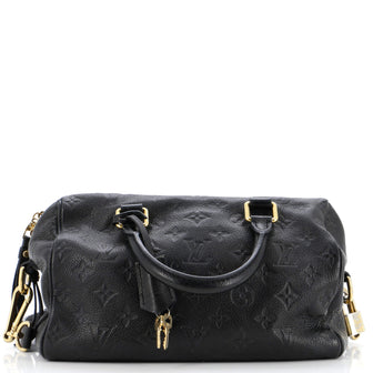 Louis Vuitton Speedy Bandouliere Bag Monogram Empreinte Leather 25