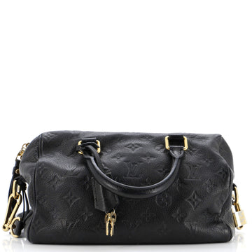 Louis Vuitton Speedy Bandouliere Bag Monogram Empreinte Leather 25