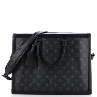 Louis Vuitton Soft Trunk Briefcase Monogram Eclipse Canvas
