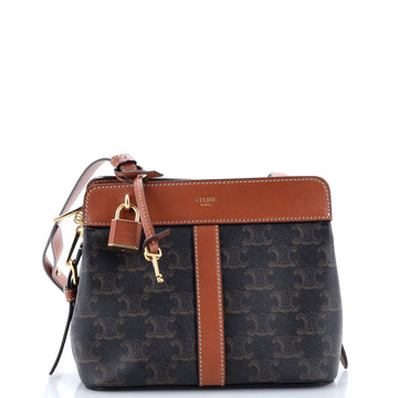 Celine Teen Cabas De France Bag Triomphe Coated Canvas Small