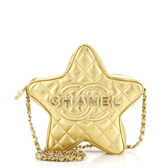 Chanel CC Walk of Fame Star Bag Quilted Metallic Lambskin