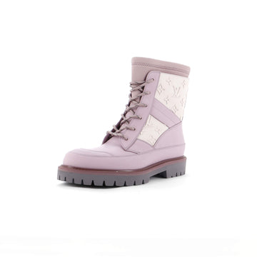 Louis Vuitton Men's Landscape Ankle Boots Monogram Embossed Rubber