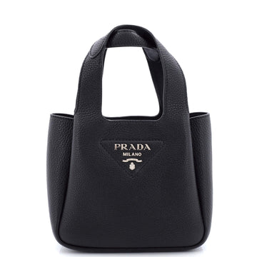 Prada Flou Dynamique Open Tote Vitello Daino Mini