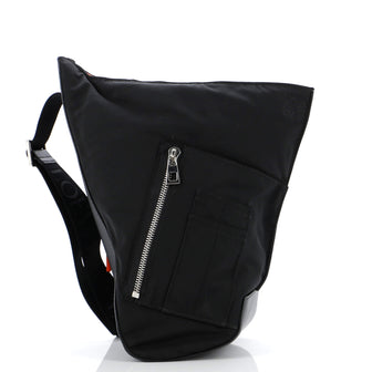 Loewe Anton Sling Bag Nylon and Leather Small