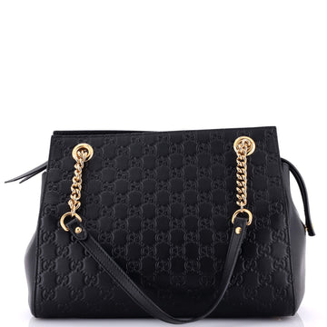 Gucci Soft Signature Shoulder Bag Guccissima Leather Medium