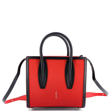 Christian Louboutin Paloma Tote Canvas and Printed Suede Mini