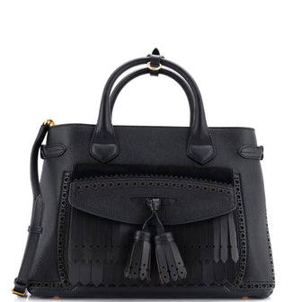 Burberry Brogues Tassel Banner Tote Leather Medium