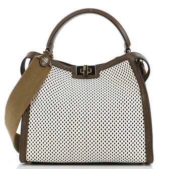 Fendi Peekaboo X-Lite Bag Perforated Leather Medium
