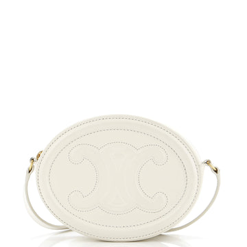 Celine Triomphe Oval Crossbody Bag Leather Mini