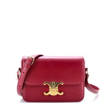 Celine Triomphe Shoulder Bag Smooth Calfskin Teen