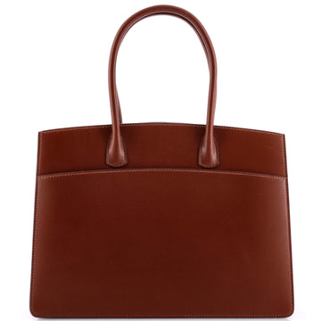 Hermes Horizontal White Bus Bag Leather 30