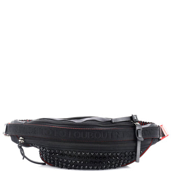 Christian Louboutin Paris NYC Waist Bag Spiked Nylon