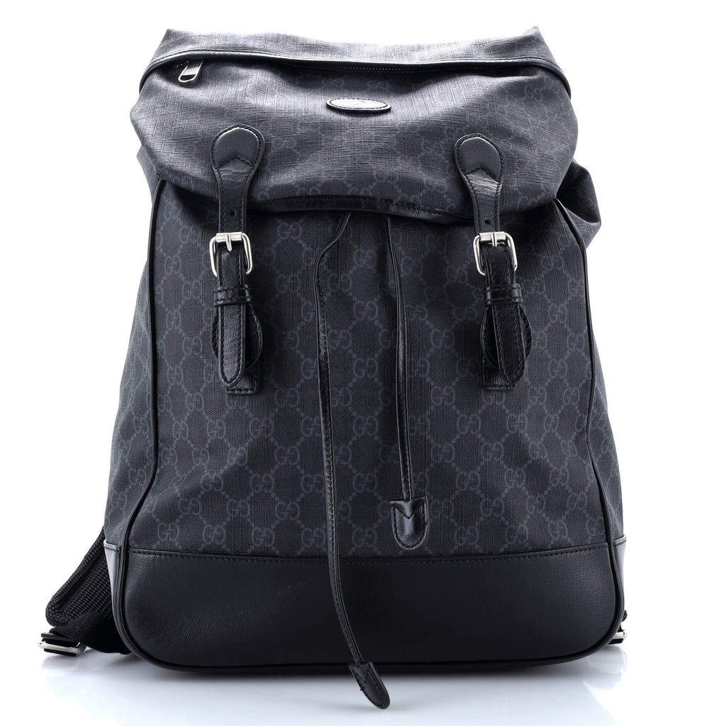 Gucci Interlocking G Backpack GG Coated Canvas Medium Gucci Beige/Brown GG Supreme Canvas Interlocking G Backpack  main image 3