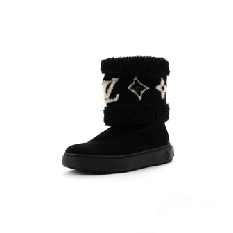 Louis Vuitton Women's Snowdrop Flat Ankle Boots Suede and Shearling