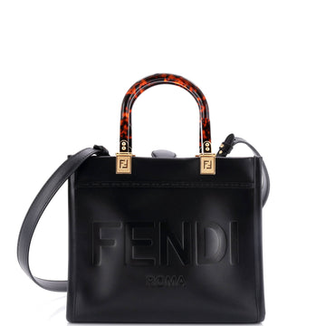 Fendi Sunshine Shopper Tote Leather Small