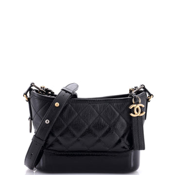 Chanel Gabrielle Hobo Quilted Goatskin and Patent Small