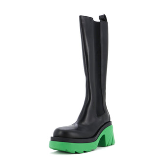 Bottega Veneta Women's The Flash Knee High Chelsea Boots Leather