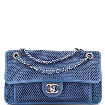 Chanel Up In The Air Flap Bag Perforated Leather Medium