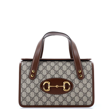 Gucci Horsebit 1955 Boston Bag GG Coated Canvas Small