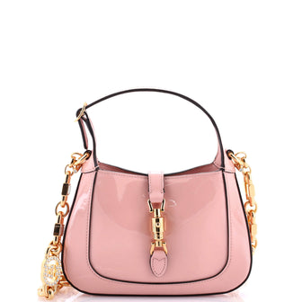 Gucci Jackie 1961 Chain Hobo Patent Mini