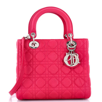 Christian Dior Lady Dior Bag Cannage Quilt Grained Calfskin Medium