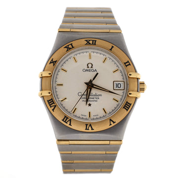 Omega Constellation Automatic Watch Stainless Steel and Yellow Gold 35