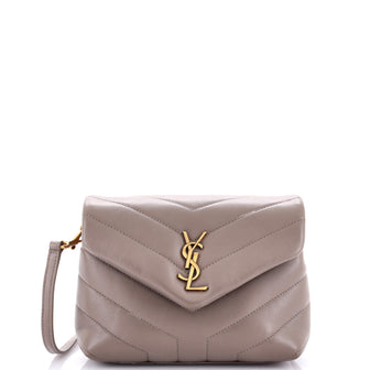 Saint Laurent Loulou Shoulder Bag Matelasse Chevron Leather Small