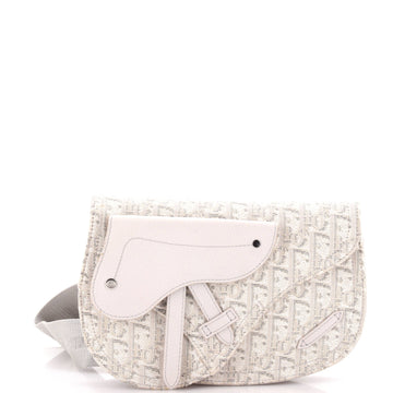Christian Dior Saddle Messenger Pouch Oblique Canvas