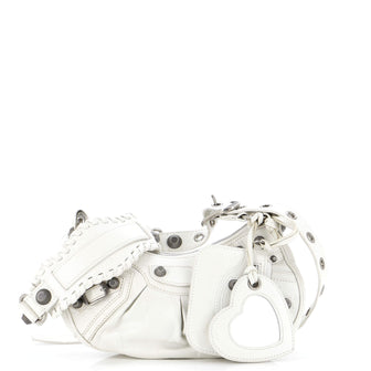 Balenciaga Le Cagole Giant Studs Shoulder Bag Leather XS