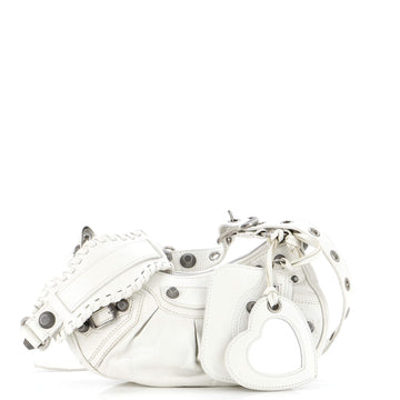 Balenciaga Le Cagole Giant Studs Shoulder Bag Leather XS