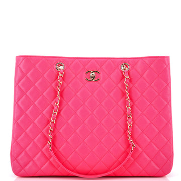 Chanel Classic CC Shopping Tote Quilted Calfskin Large