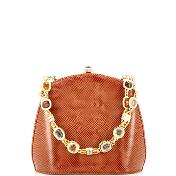 Judith Leiber Jewelled Handle Clutch Karung