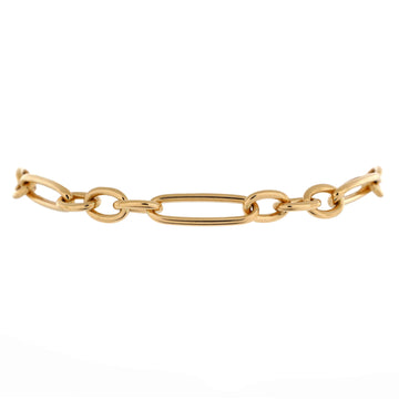 Roberto Coin Paperclip Chain Link Bracelet 18K Yellow Gold