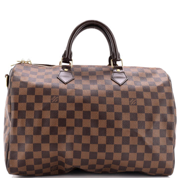 Louis Vuitton Speedy Bandouliere Bag Damier 35