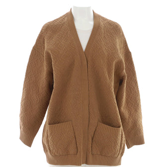Fendi x Skims Logo Allover Cardigan Viscose Blend