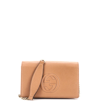 Gucci Soho Wallet on Chain Leather