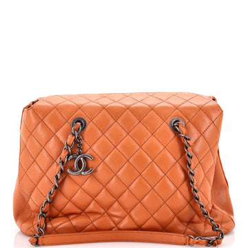 Chanel City Shopping Tote Quilted Caviar Small