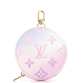 Louis Vuitton Multi Pochette Accessoires Round Coin Purse Spring in the City Monogram Canvas