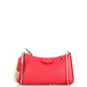 Louis Vuitton Easy Pouch on Strap Epi Leather with Canvas