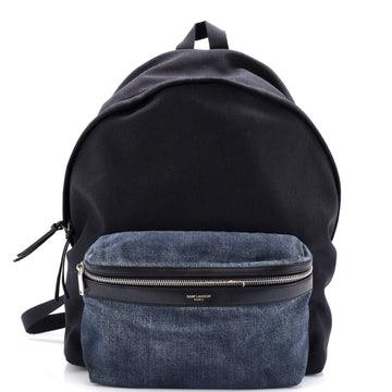 Saint Laurent City Backpack Canvas Medium