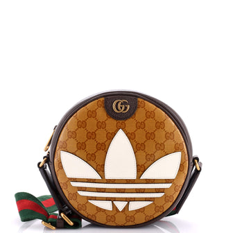 Gucci x adidas Ophidia Round Crossbody Bag GG Coated Canvas Small