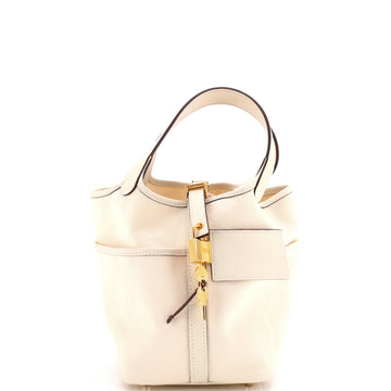 Hermes Cargo Picotin Lock Bag Canvas and Swift PM