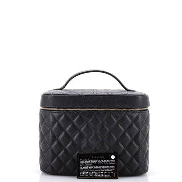 Chanel Classic Vanity Case Quilted Caviar Medium