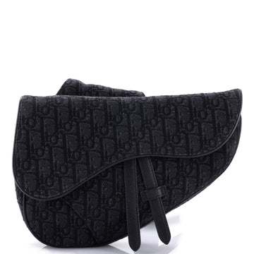 Christian Dior Saddle Crossbody Bag Oblique Canvas