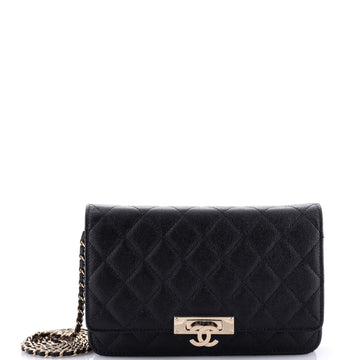 Chanel Golden Class Wallet on Chain Quilted Caviar